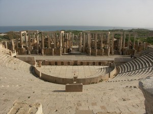 The Roman ruins of Leptis Magna. Photo courtesy of Bo Rayner. 