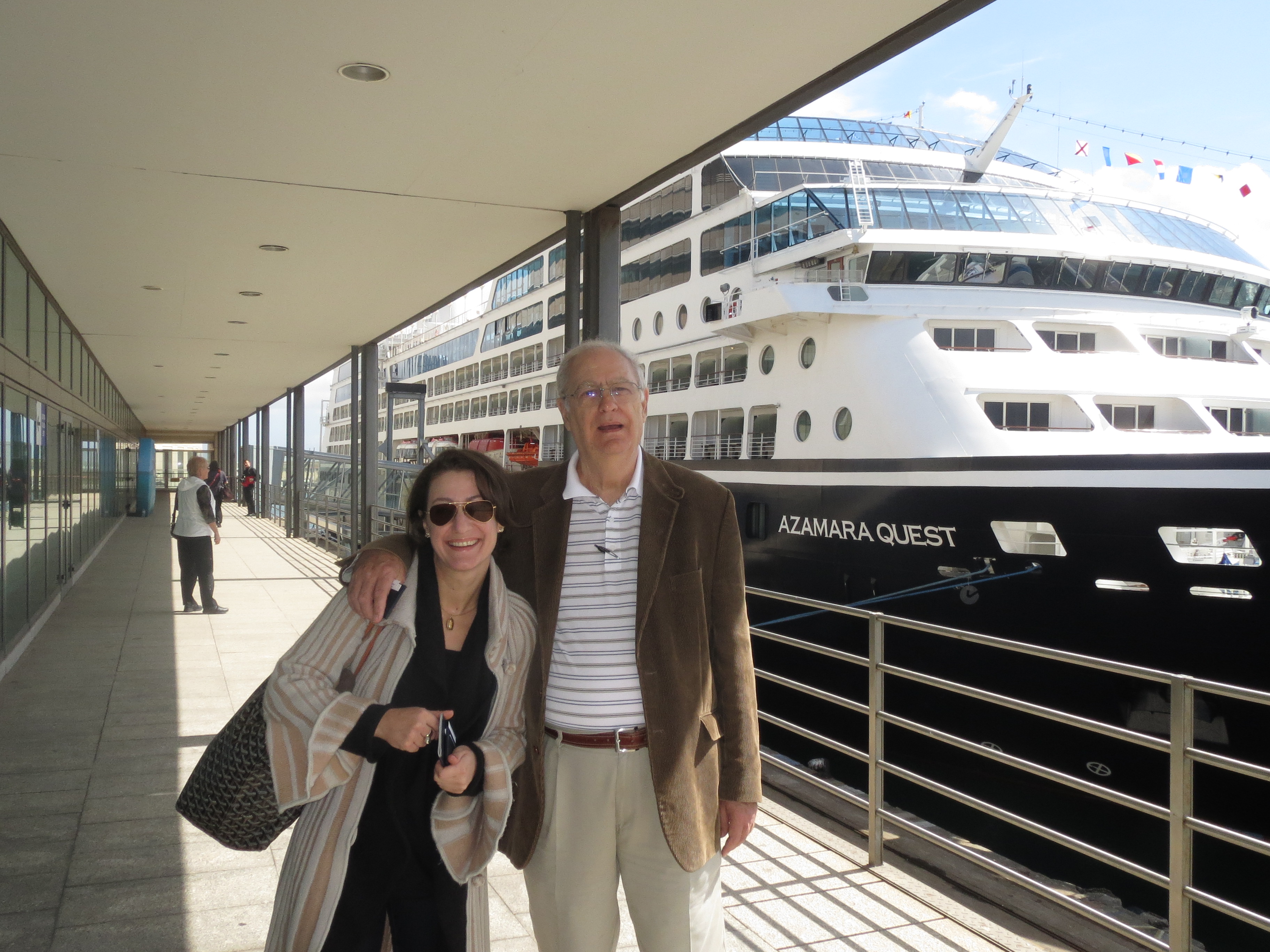 Boarding the boat.